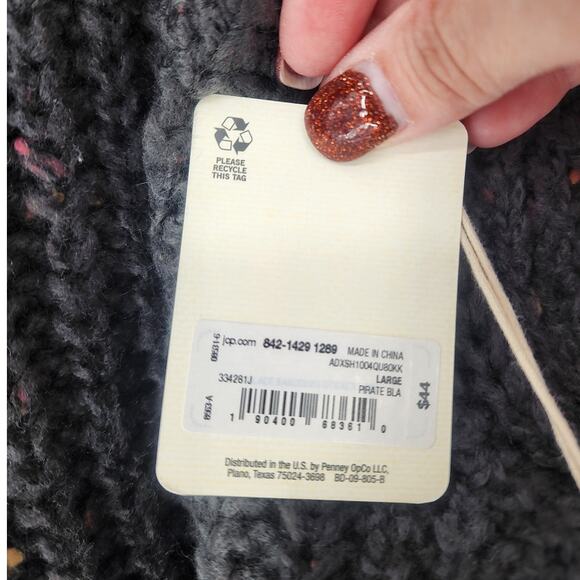 a.n.a A New Approach Speckled Knit Sweater Gray Women’s Large - Picture 4 of 6